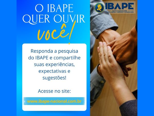 Queremos ouvir voce!